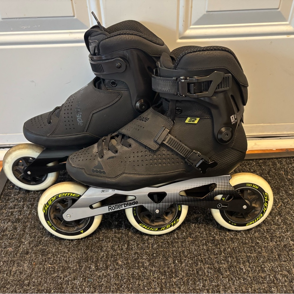 Rollerblade E2 110 Pro Inline speed Skates Men 9 Women 11